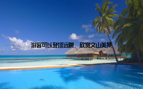 游客可以登塔远眺, 欣赏文山美景