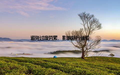 避免过度劳累, 影响旅行体验